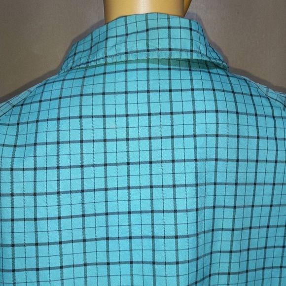 Vintage 70s Expressly for J.C.Penny turquoise coat, sz XL - Picture 5 of 12